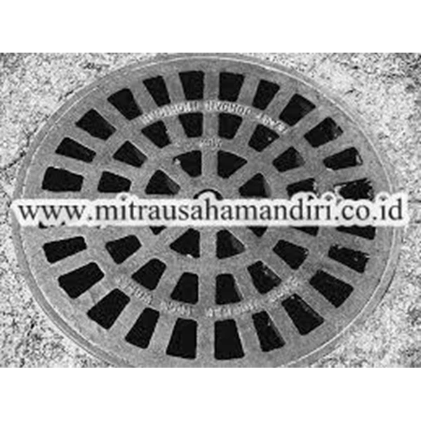 Manhole Cover Cast Iron Heavy Duty Tebal 1.5 cm